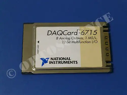 National Instruments Ni Daqcard-6715 Pcmcia Daq Card Analog Output