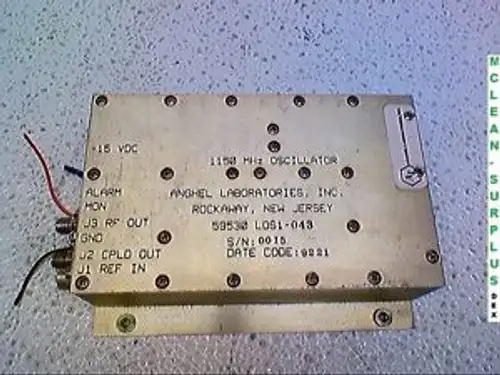 Anghel 1150Mhz Oscillator 59530 LOS1-043 -15VDC from Anghel Down Converter