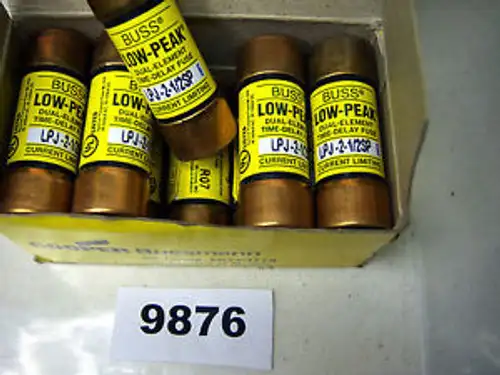 (9876) 10 Cooper Bussmann LPJ-2-1/2SP Fuses