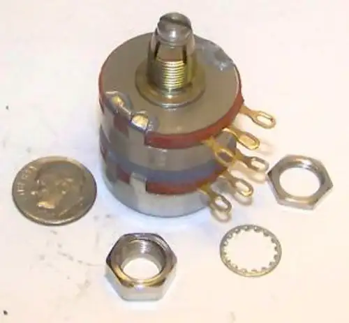PEC TYPE K 2RV7LYSA501501A VARIABLE RESISTOR 500 OHM NW NP FITS ATCALS 404L
