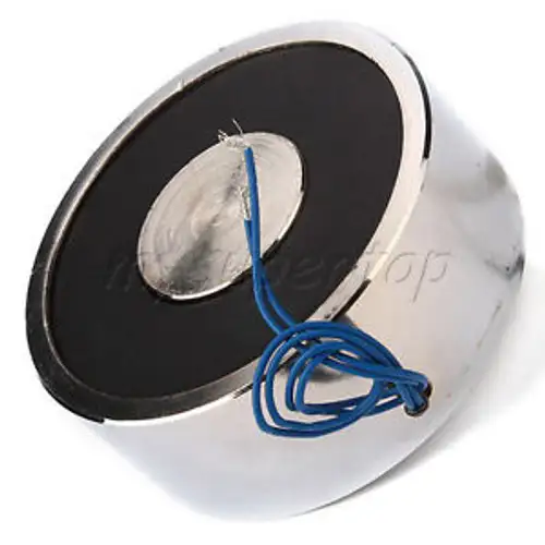 120Kg Electromagnet Solenoid for Sorting Machines 12V 100 x 40mm