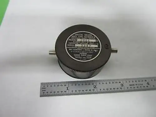 VINTAGE QUARTZ RADIO CRYSTAL US NAVY GAROD GE FREQUENCY CONTROL BIN#L7-18