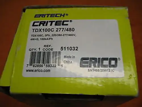 TDX100C Erico Eritech Critec 277/480 4W 100 KA/PH Surge Surpressor
