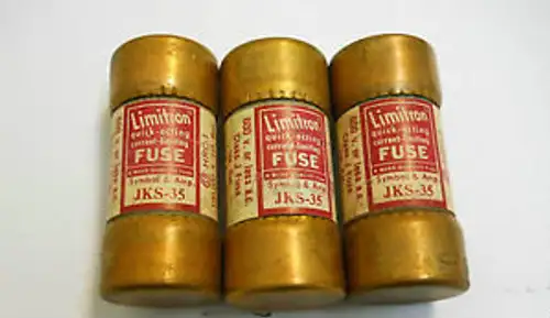 BUSSMANN JKS-35 LIMITRON FAST ACTING FUSES 35A 600V CLASS J (SET OF 3) NNB