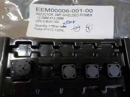 Pulse P1172.132NL InductorSMT Shielded Power 12.2mmX12.2mm 20% 0.8UH 14A:417-pc
