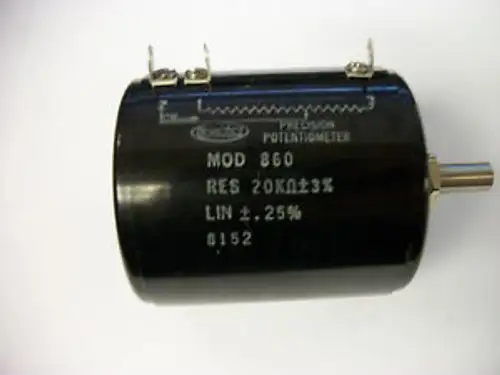 SPECTROL 860-20K OHM MODEL 860 10 TURN WIREWOUND 20K OHM POTENTIOMETER