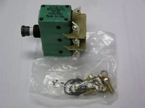 Sensata Klixon 6TC6-15 / BACC18AC15 / FAA-PMA 15A 3P Aviation Circuit Breaker