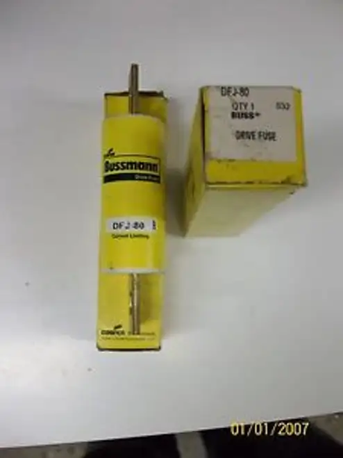 (2) COOPER BUSSMANN FUSE DFJ-80 80 AMP 600VAC/450VDC