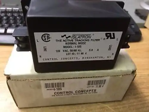 New CONTROL CONCEPTS POWER LINE FILTER P/N: I-105 (B148)