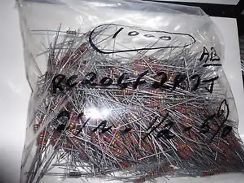 Nos 1000Pcs Allen Bradley Rc20Gf2R7J 2.7 Ohm-1/2-5% Carbon Comp. Resistor