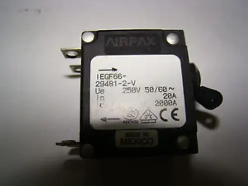 Airpax Circuit Protector IEGF66-29481-2-V