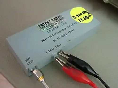 Crystal Oscilator Signal Source 9.9Ghz 13Dbm 15V Dro Mw-15440-9900-Sf-6-S
