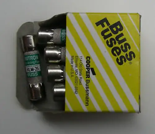 Of 10 Bussmann Limitron Klm-25 Fast Acting Fuses