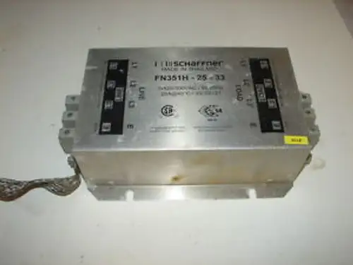 Schaffner Fn351H-25-33 Power Line Filter 25A 32.7Ma Xlnt