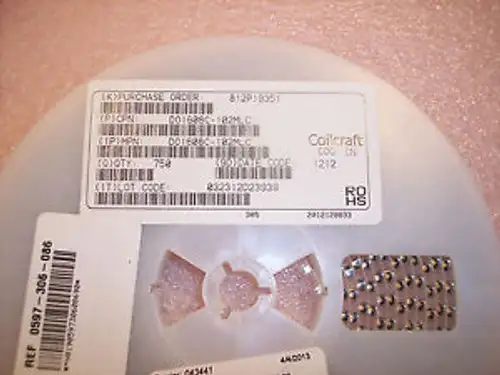 Qty (750) D01608C-102Mlc Coilcraft 1 Uh 2.9A Smd Power Inductors Rohs Full Reel