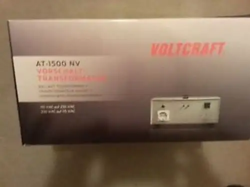 Voltcraft At-1500Nv Transformer 115 V / Ac 230 V / Ac - 230 V / Ac 115 V / Ac
