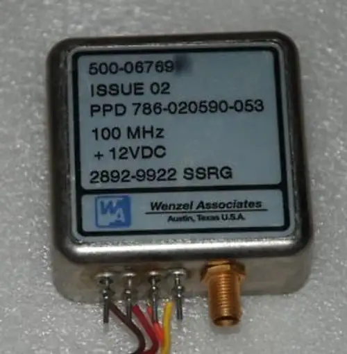 Wenzel Associates 100Mhz High-Level Ocxo 500-06769 Ppd786-020590-053 +12V U.S.A.