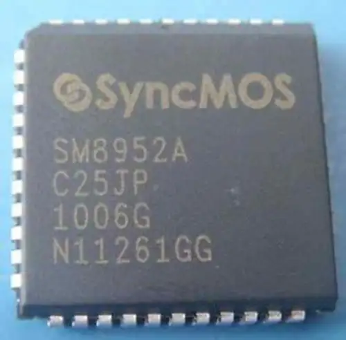 Sm8952Ac25Jp Plcc448-Bits Micro-Controller By Syncmos ( 100 Per)