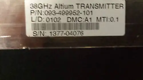 38Ghz Altium Transmitter 093-499952-101