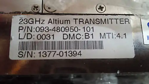 23Ghz Altium Transmitter 093-480950-101