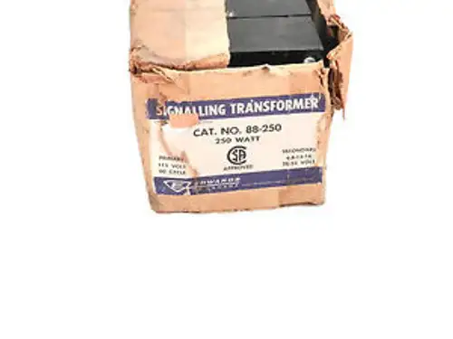 New Edwards 88-250 88250 115V To 4-8-12-16-20-24V Signaling Transformer