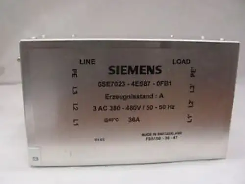 Siemens 6Se7023-4Es87-0Fb1 Filter Rfi