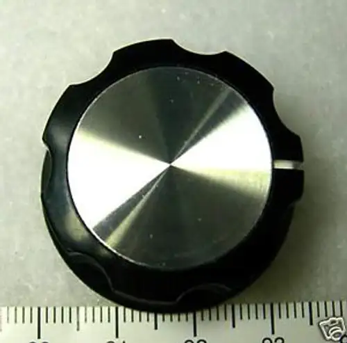 500Pc Bakelite Round Srew Type Knob Rn-99C Size=33X29.6X16Mm Hole=6.4Mm Rohs