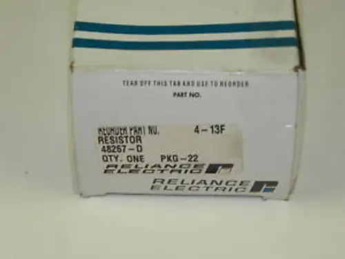 Reliance Electric 48267-D Resistor 48267D Fs