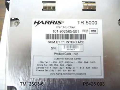 Harris Truepoint 5000 101-902585-501 Sdm E1 T1 Interface Ndx-902585-M1