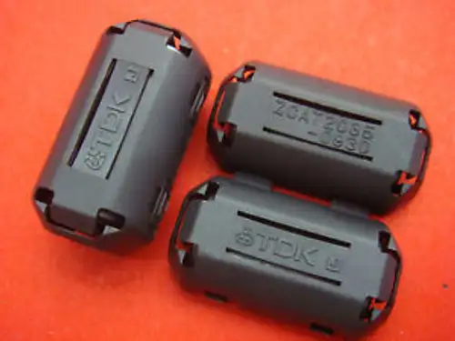 500-Lot Tdk Emi Filter Ferrite Core 9Mm Clip On 4 Sync Data Power Usb Cable
