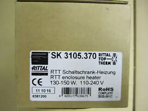 New Rittal 3105370 Rtt Enclosure Heater 130-150W 110-240V Sk 3105.370