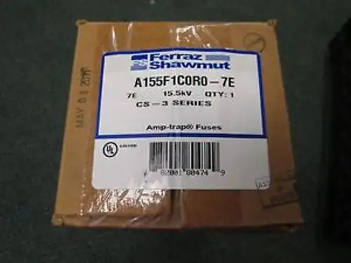 Ferraz Shawmut Amp-Trap Fuse A155F1C0R0-7E 15.5Kv 7E