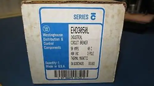 Westinghouseehd3050Lcircuit Breaker 50Amp 3Pole 480Vac Molded Case