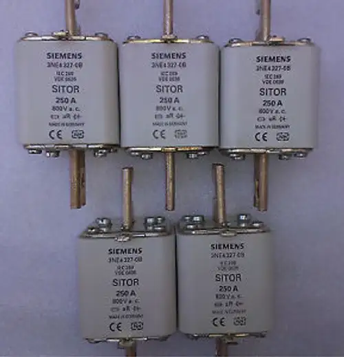 5X Siemens 3Ne4 327-0B Fuse 3Ne43270B 250A 800V