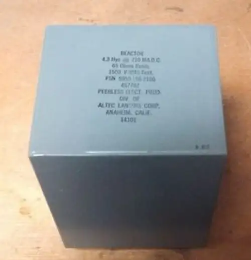 Nos Altec Lansing 4.3 Hy 210Ma Dc 1500V-Rms Filter Choke 6.5Lbs. M1