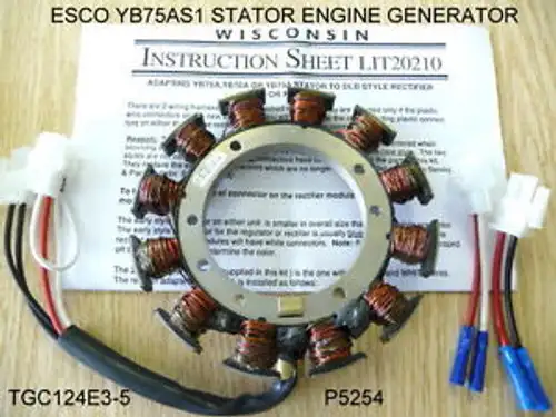 Stator Engine Generator Kit Esco Yb75As1 Nsn 2920-00-401-8358