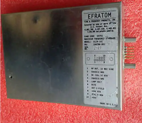 Good Efratom Slcr-101 Rubidium Frequency Standard #E-S9