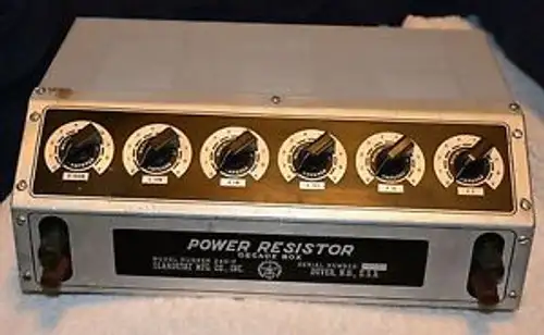 Clarostat 240-C Power Resistor Decade 0 To 999999 Ohms Six Decade Steps