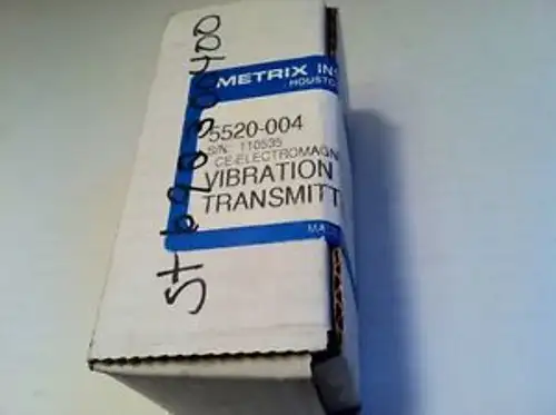 Sealed Nos Metrix Instrument Co. Vibration Transmitter 5520-004 5520004