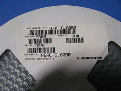 Kyocera 33 Pf 0.5% 6.00 Mhz Resonator Part # Pbrc-6.00Br 2000 Pc Reel