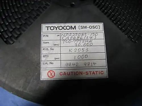 Toyocom 30Mhz Ttl Crystal Clk Oscillator # Tco-777Zhw-30.000 1000 Pc Reel