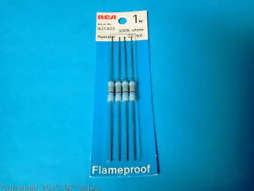 831433 - Rca - 1 Watt 2% 330K Ohm Flameproof Resistors