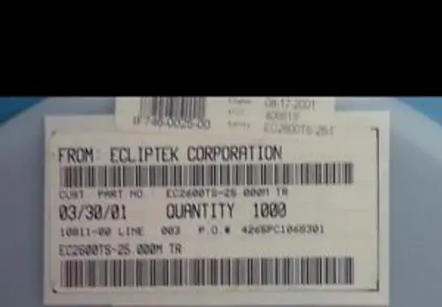 New Ecliptek Ec2600Ts-25.000M Quartz Crystal Clock Oscillators