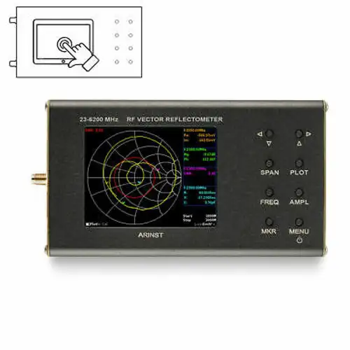 New Portable Vna Swr Vector Network Analyzer Reflectometer Arinst 23-6200 Mhz