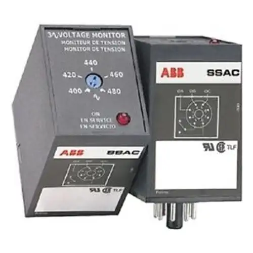 SSAC PLM9405 Voltage Monitor 480V 3-Ph 4% Phase Unbalance 5 Second Delay