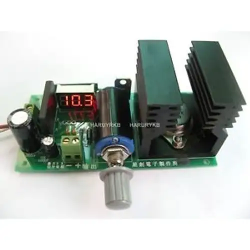 Lm338K Adjustable Dc 1.25-28V 5A Power Board Converter With Digital Led Voltage