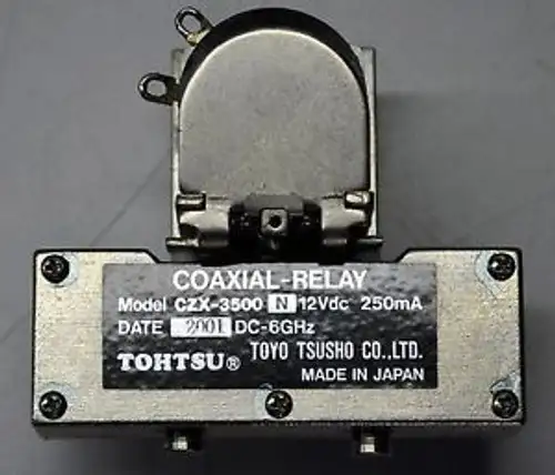 Tohtsu Czx-3500N Dc - 6 Ghz 12 Vdc Rf Microondas Relé Interruptor Radioaficionado