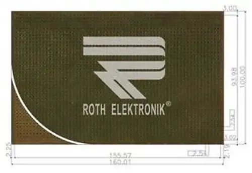 3X Re520-Ht - Laboratory Chart Platine P97 2 54Mm Up To 260 Celsius Roth