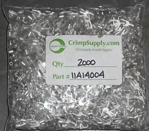 (Qty-2000) 22-18 Ga. Fork Terminals #6 Stud 11A14004