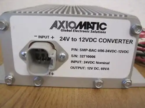 Axiomatic Converter P/N: Smp-Bac-V06-24Vdc-12Vdc